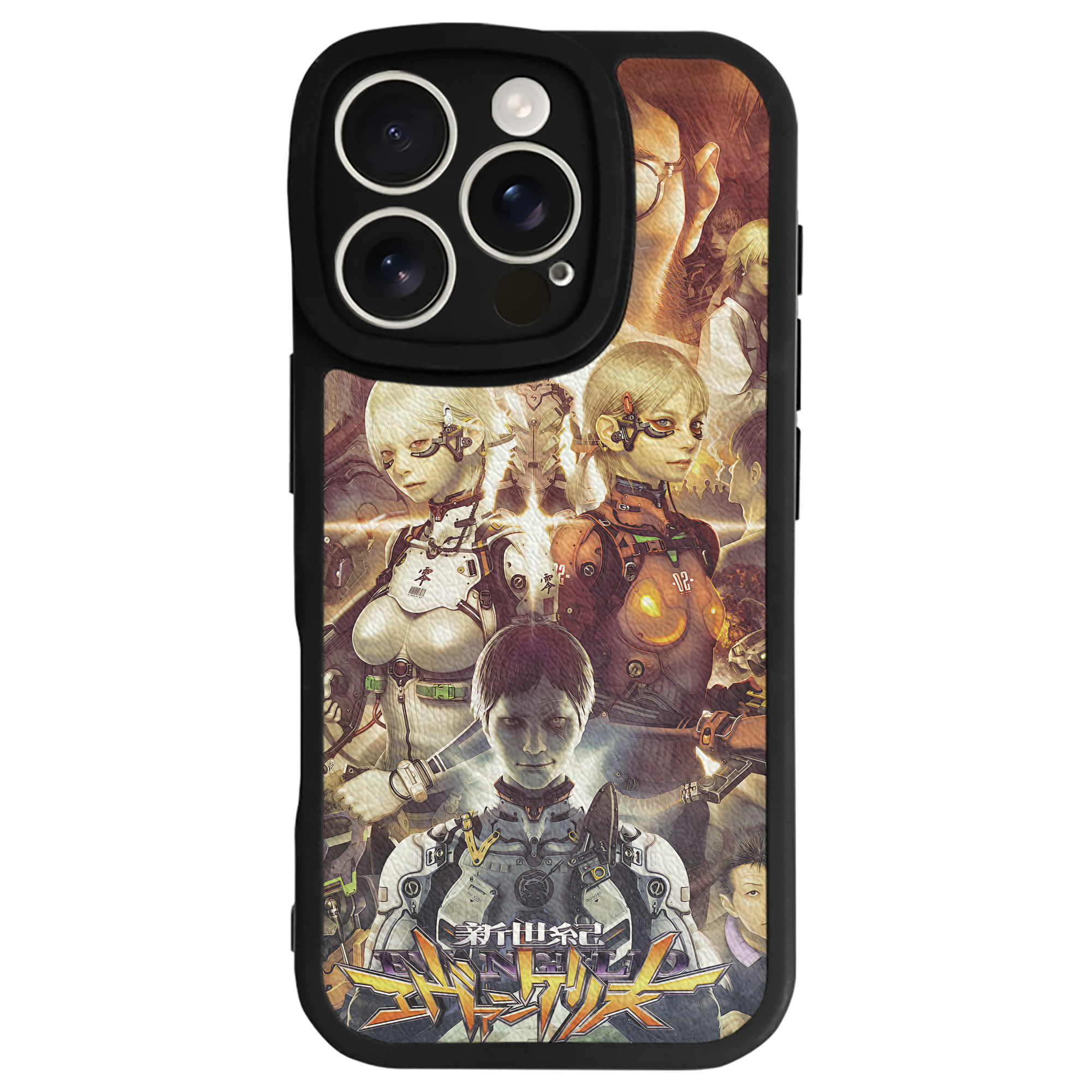 （画像用） EVA 新世紀エヴァンゲリオン 【iPhone 16シリーズ対応】シリコンスマホケース（レザー調） 材質：シリコン